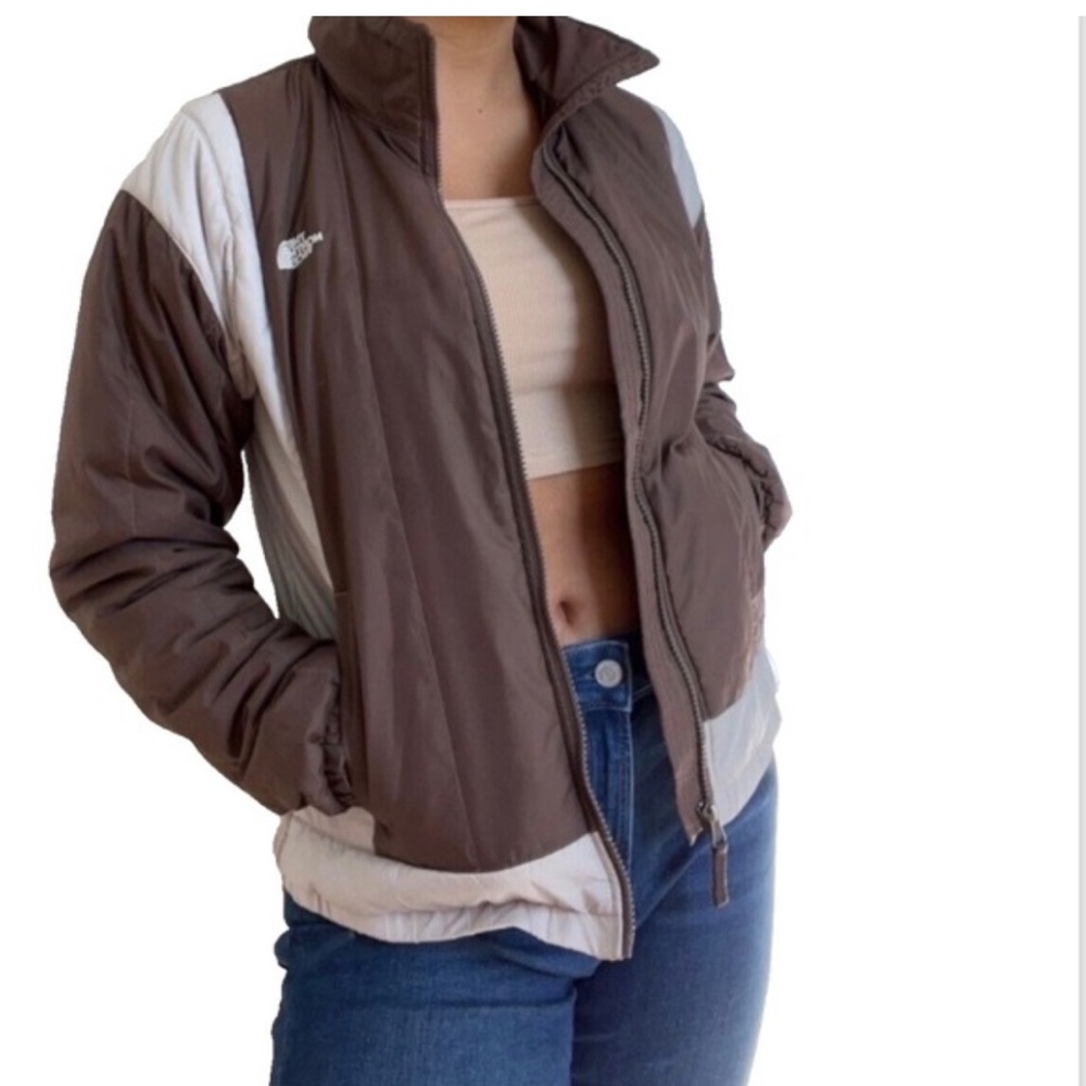 The North Face Chocolate and Ivory Jacket